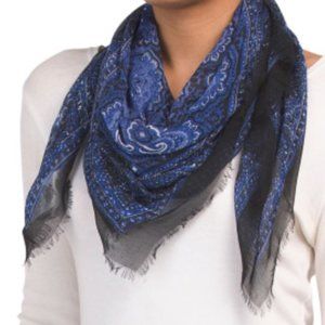 JOIE Blue Bandana Scarf 36 inch